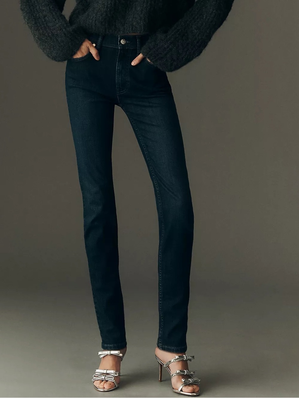 Helmut Lang slim straight leg jeans 26 mid rise designer
